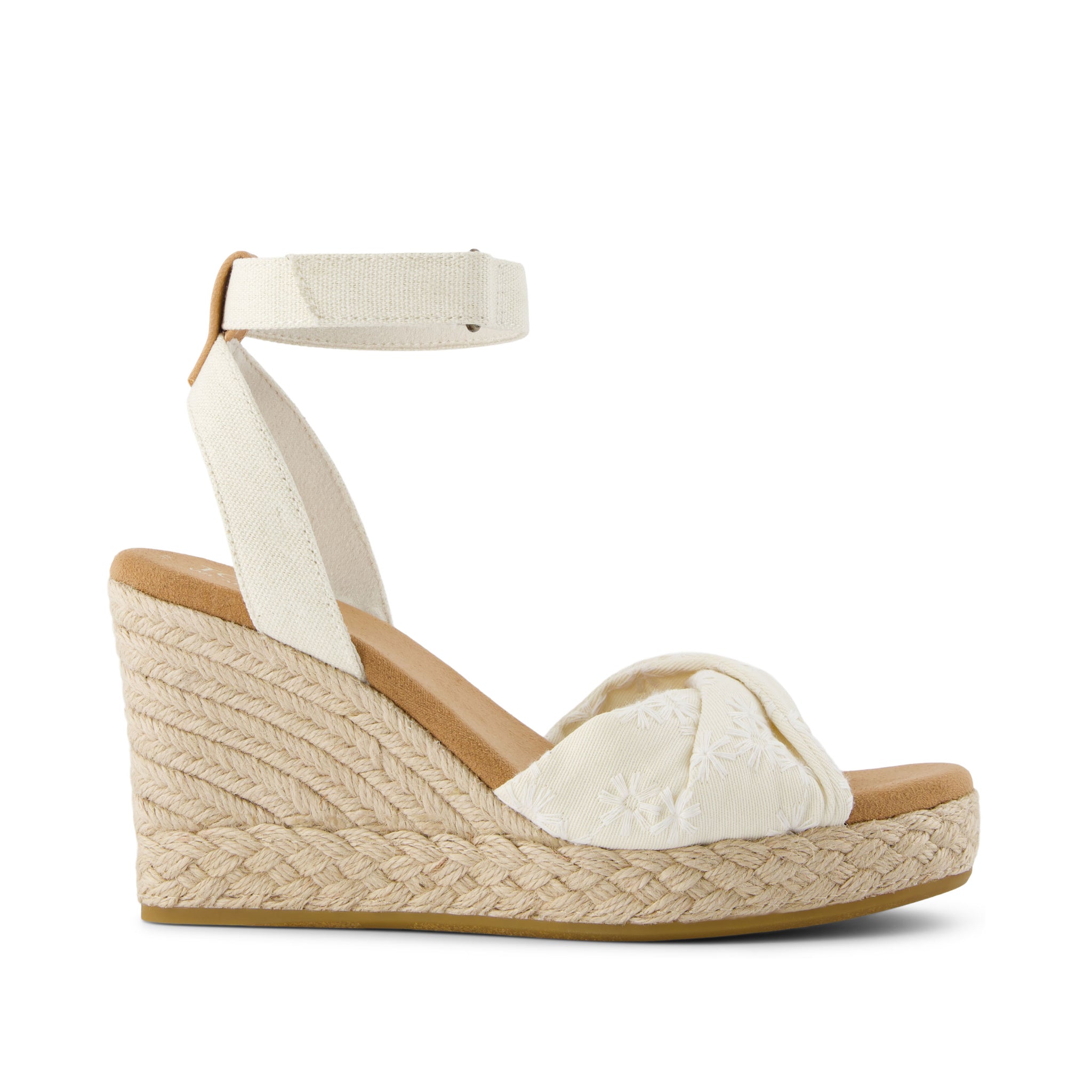 Marisela Босоножки-клин с цветочной вышивкой TOMS Shoes, красный