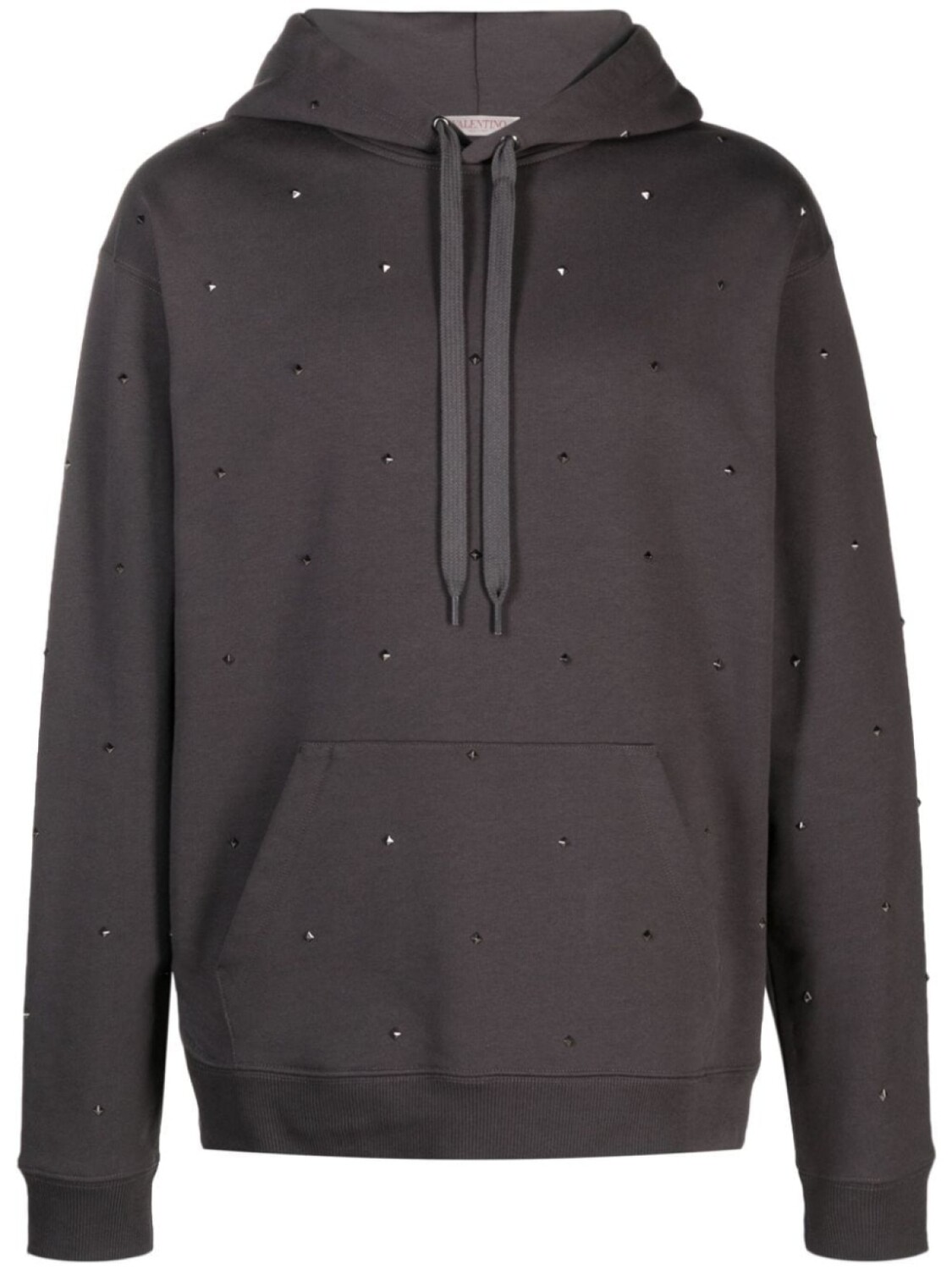 

Valentino Garavani худи с декором Rockstud, серый