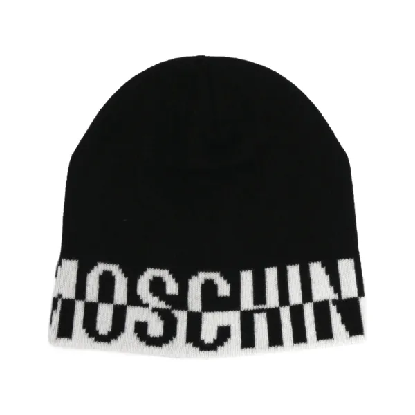 

Шапка с добавлением шерсти и кашемира. Moschino, черный