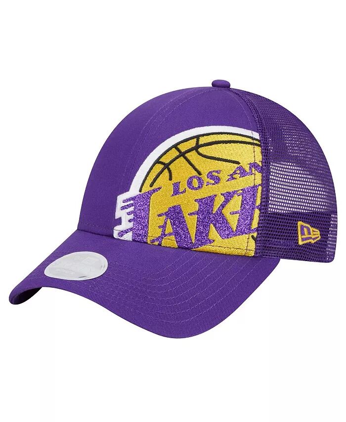 

Женская фиолетовая регулируемая кепка Los Angeles Lakers Game Day Sparkle Logo 9Forty New Era, фиолетовый