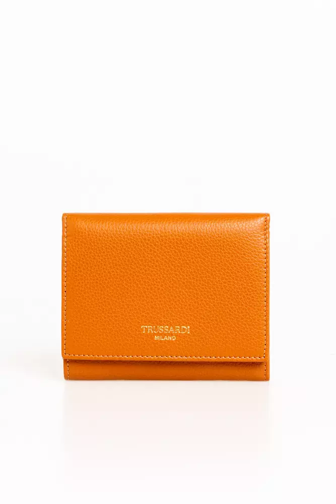 

Женский кошелек из бежевой кожи Trussardi