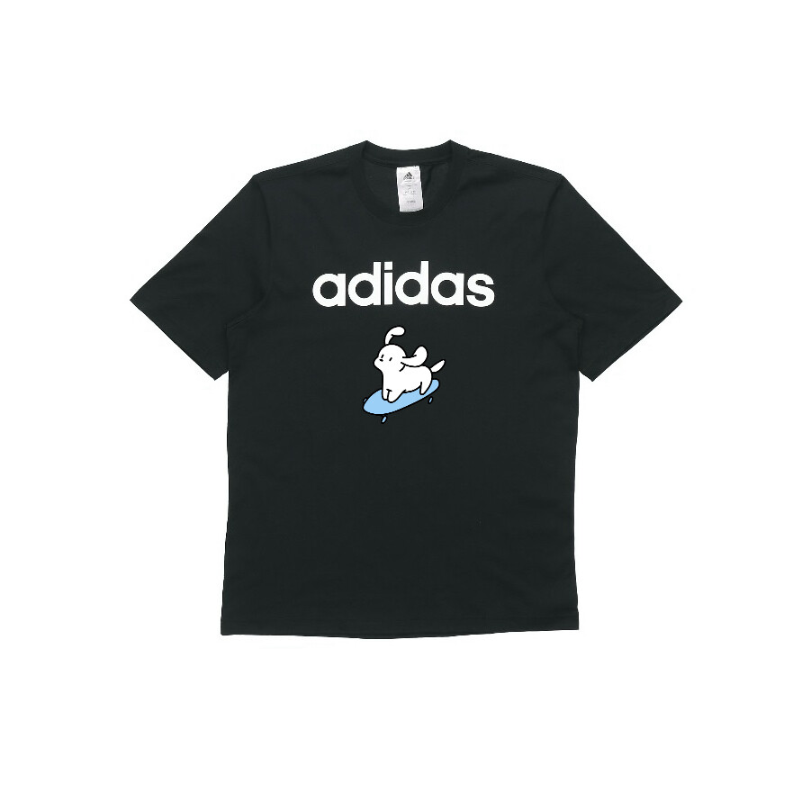 

Футболка унисекс черная Adidas, черный