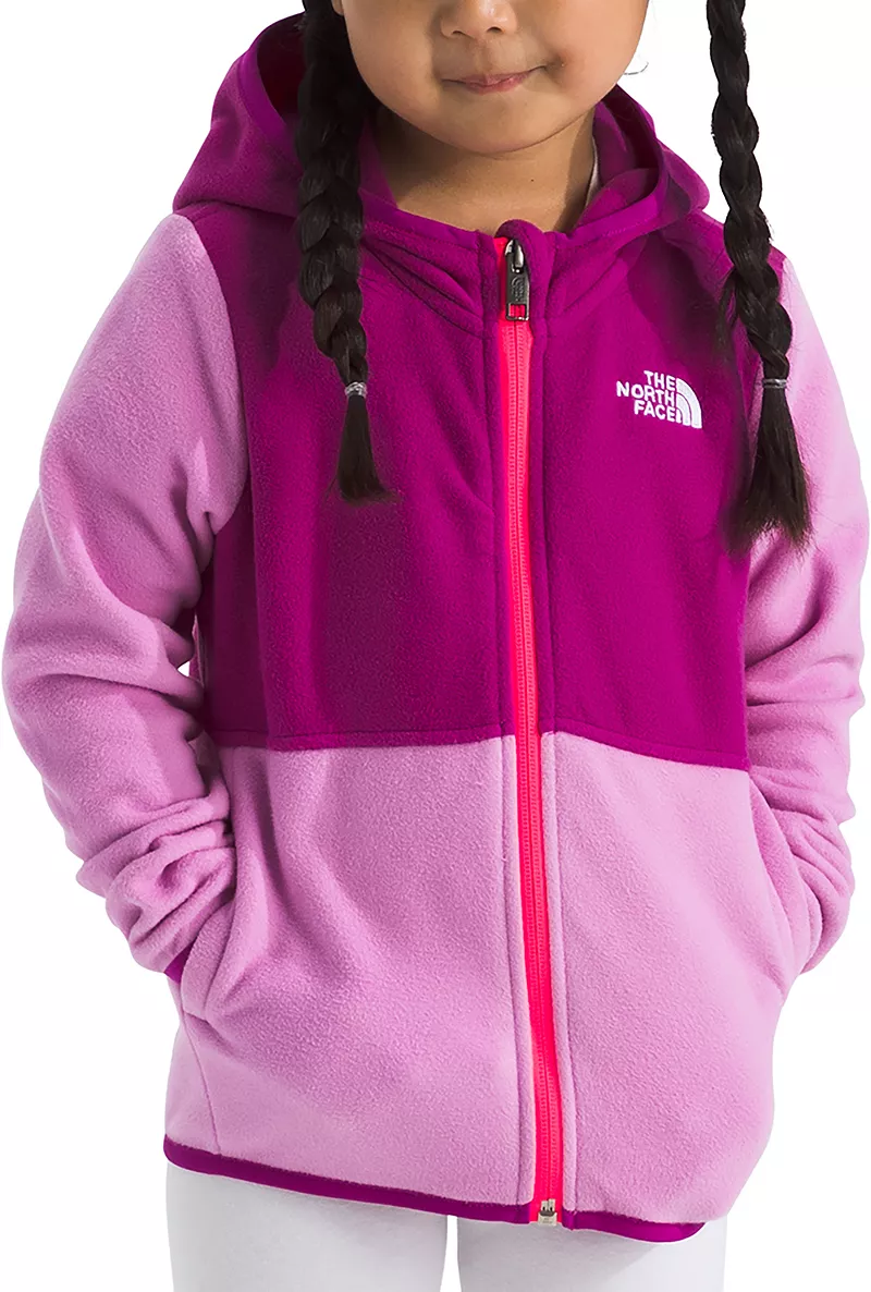 

Флисовая толстовка с молнией во всю длину The North Face Little Kids Glacier, цвет Dragonfruit