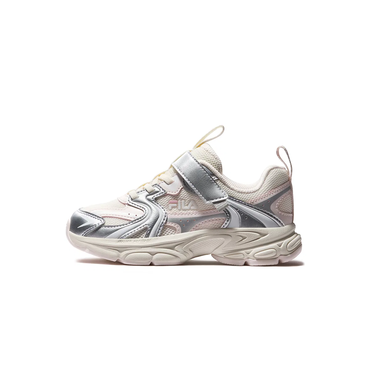 Детские кроссовки для бега FILA KIDS Heritage FHT Milk White/Space Silver