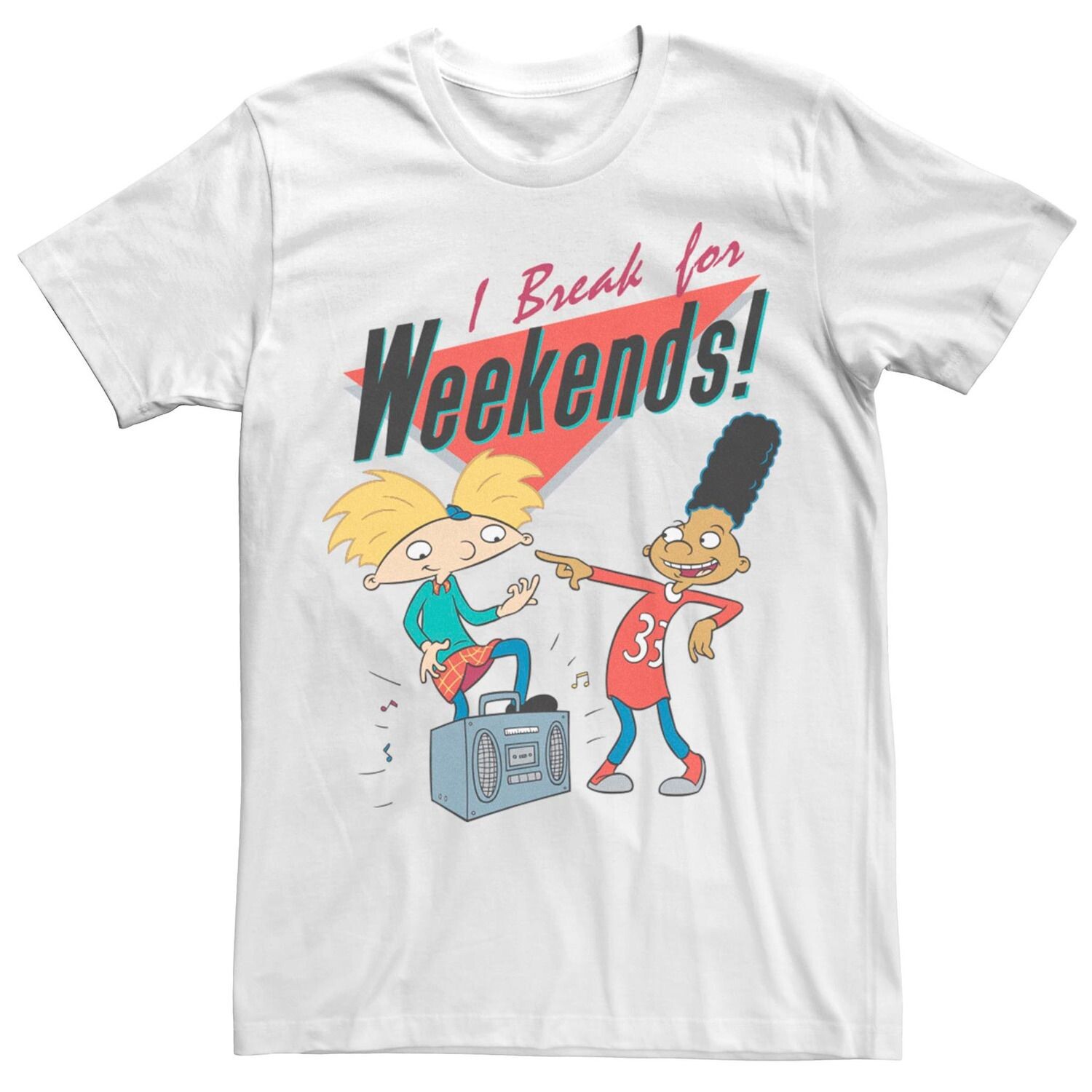 

Мужская футболка Hey Arnold I Break For Weekends Licensed Character