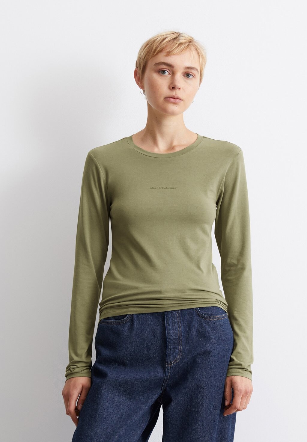 

Рубашка с длинным рукавом LOGO Marc O'Polo DENIM, хаки