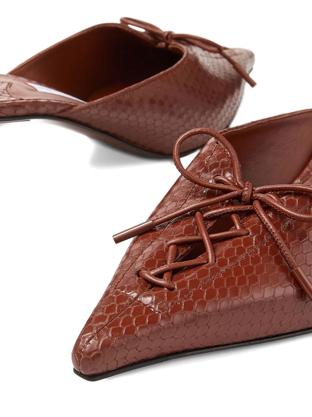 Мюли Scarlett 50 с заостренным носком JIMMY CHOO, коричневый — фото 3