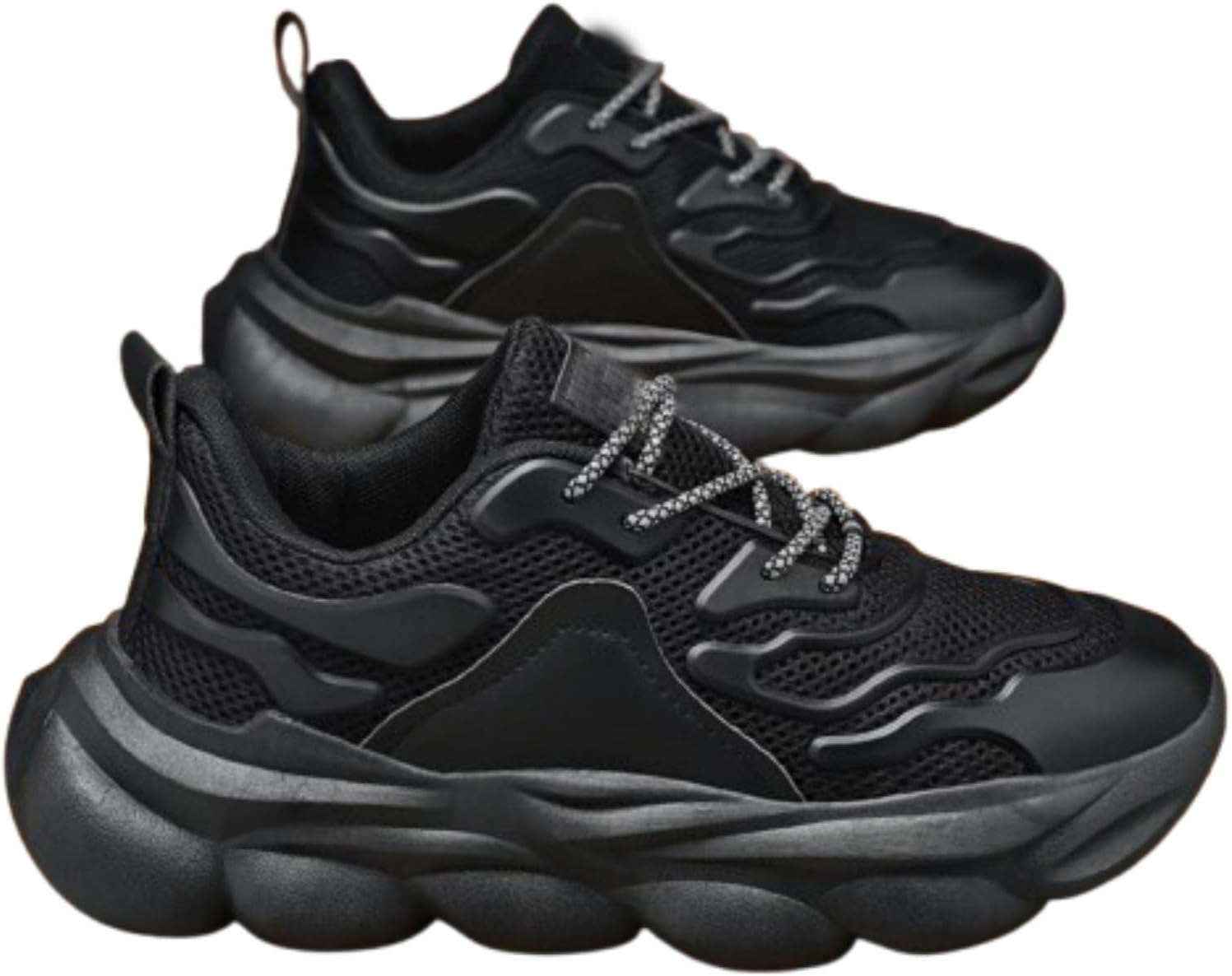 

Мужские кроссовки для бега, теннисные туфли для мужчин, ходовые туфли с амортизацией, легкие кроссовки для мужчин для спортивного и повседневного использования Generic, черный