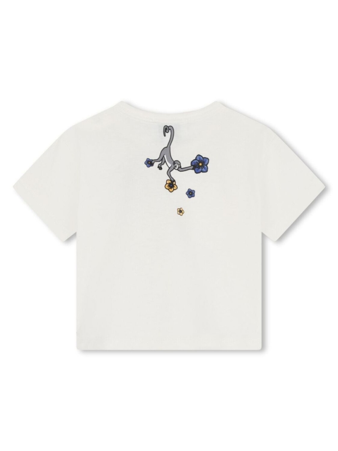 

Kenzo Kids футболка из органического хлопка с цветочным принтом, белый