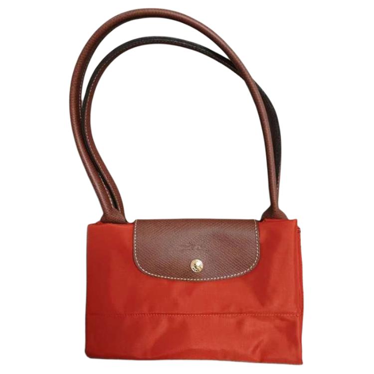 

LONGCHAMP Сумка Le Pliage Solid Color с двумя ручками, женская наплечная сумка Orange Red