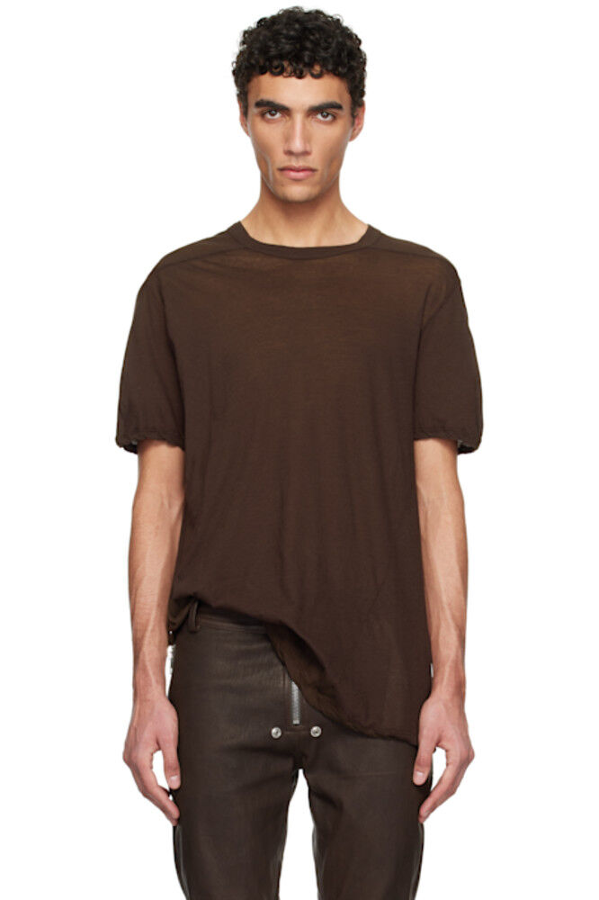 

Коричневая футболка Hollywood Level Rick Owens