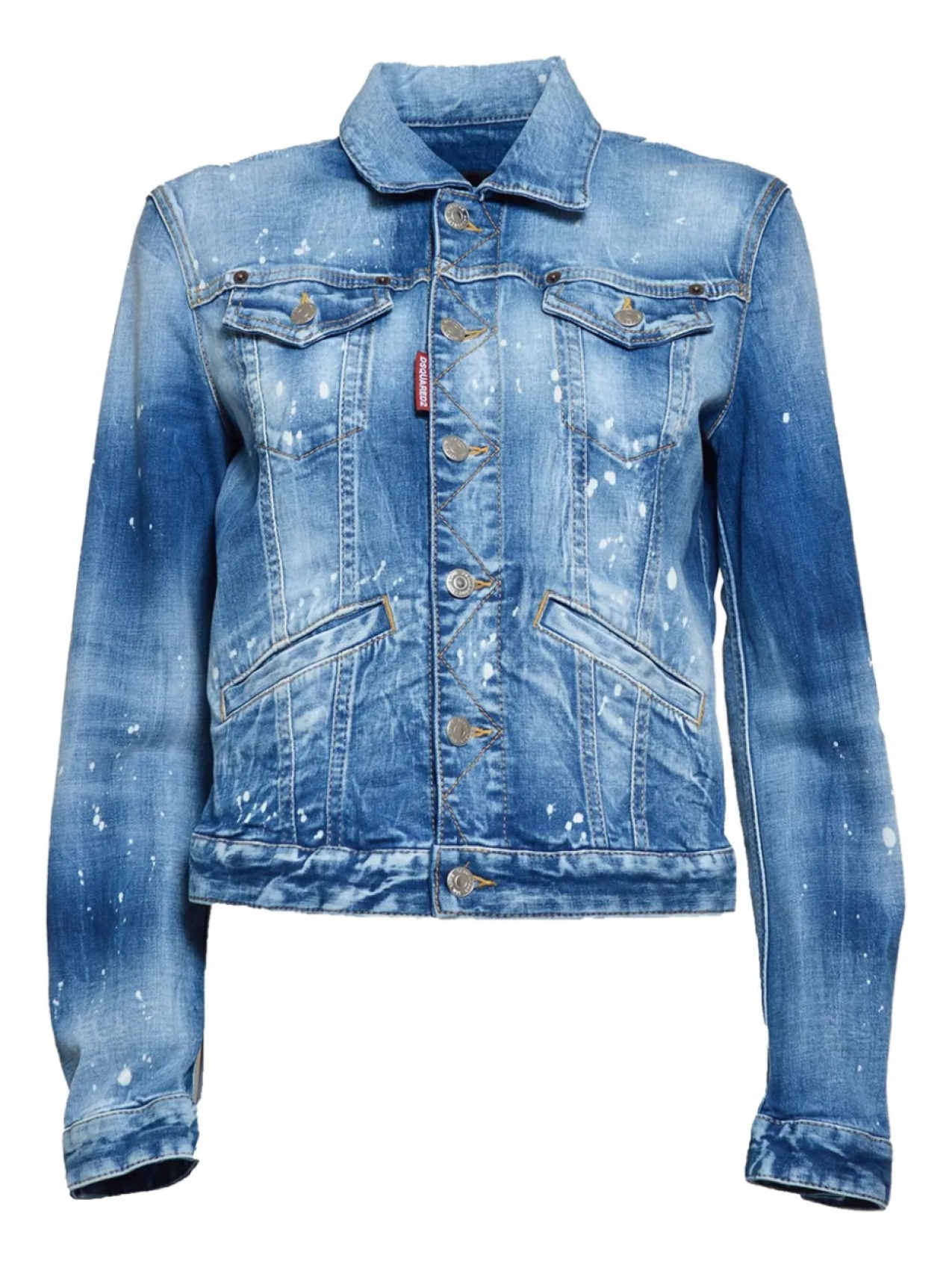 

Куртка DSQUARED2 с брызгами краски, синий