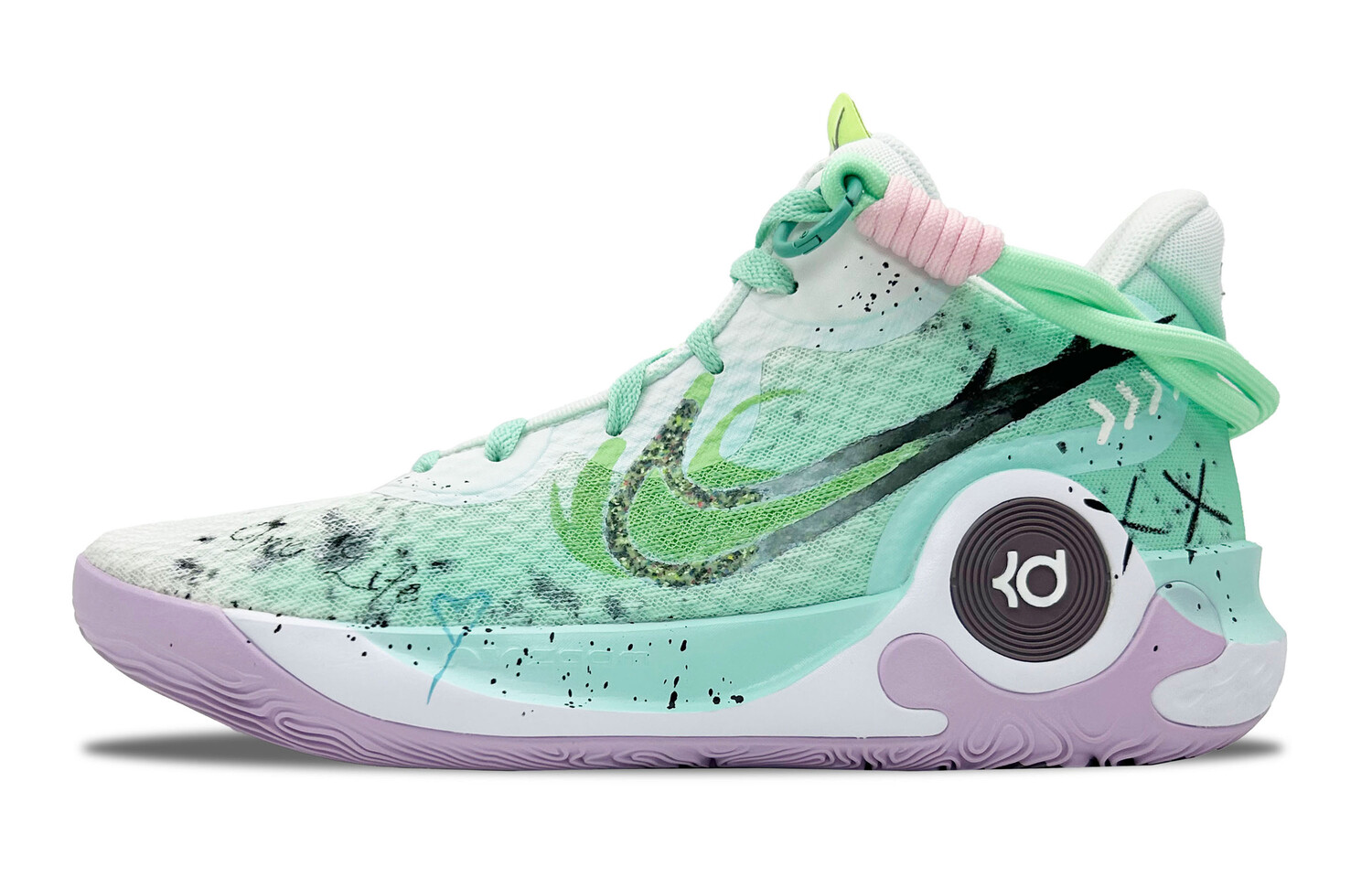 

Кроссовки Nike KD Trey 5 IX Vintage Basketball Shoes Unisex Mid-top White/green, мятно-зеленый