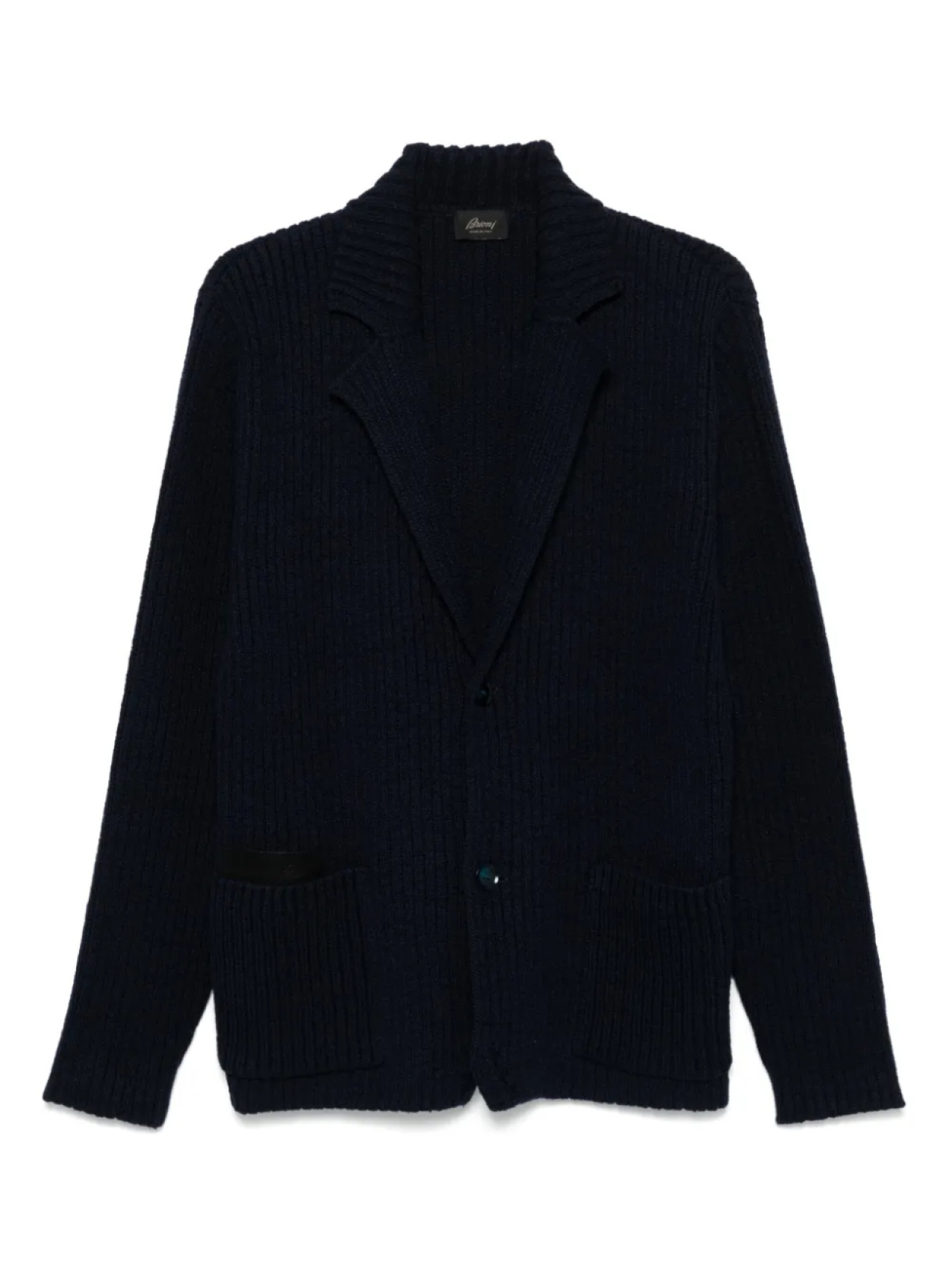 

Пиджак из трикотажного полотна Brioni, синий