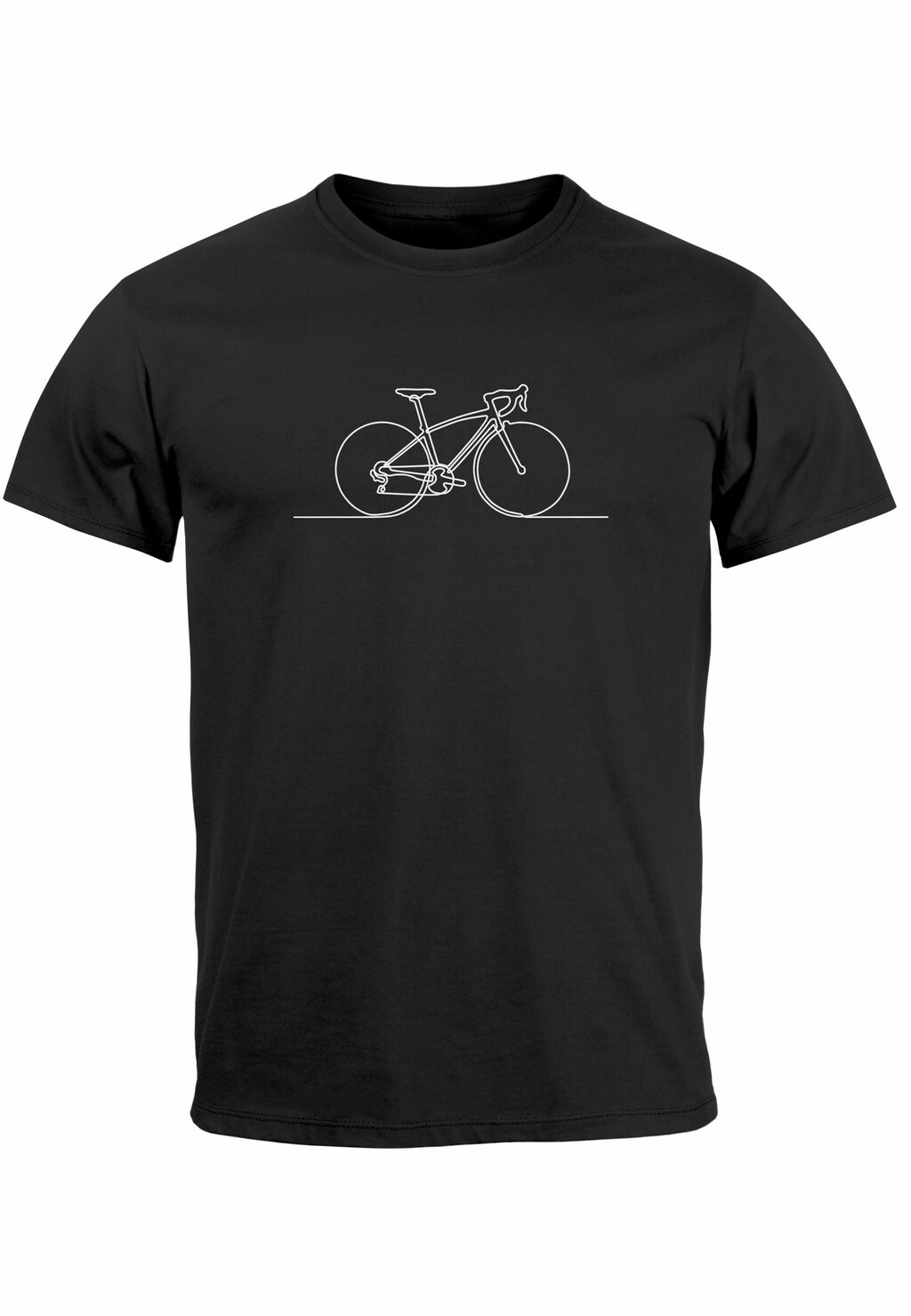 

Футболка с принтом FAHRRAD RADFAHRER BIKE GRAFIK FASHION STREETSTYLE Neverless, черный