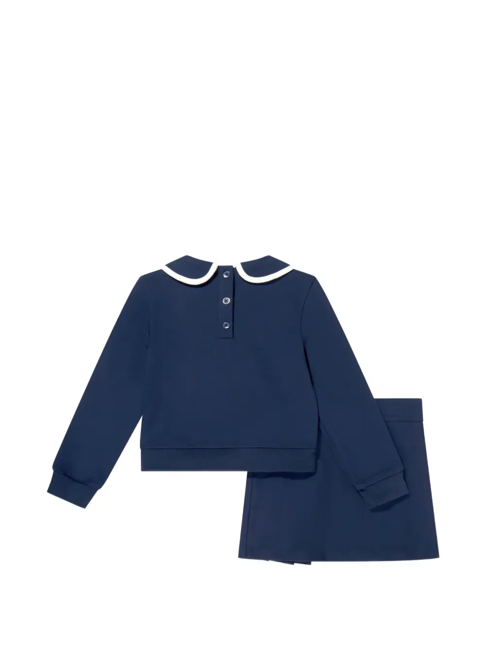Комплект из топа с бантом и юбки Guess Kids, синий — фото 2