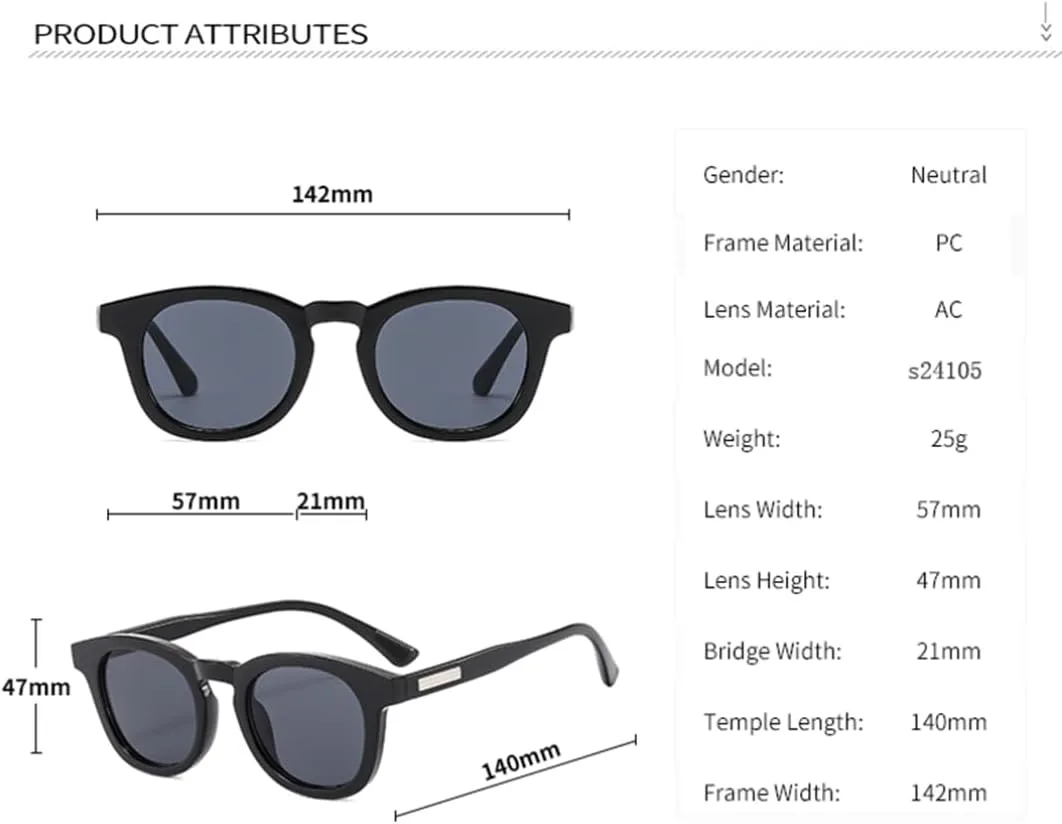 

Классические солнцезащитные очки в овальной оправе для женщин, модные для женщин, ретро-очки для мужчин с защитой от УФ-излучения UV400 VFDHN, Black Black