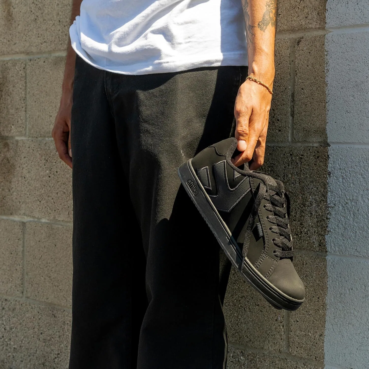 Кроссовки для скейтбординга Etnies Fader, цвет Black Dirty Wash — фото 2