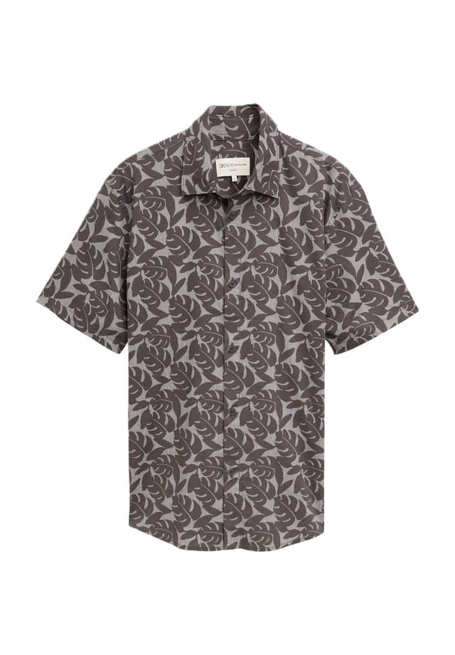 

Повседневная рубашка с коротким рукавом и воротником Kent. Denim Tom Tailor, серый