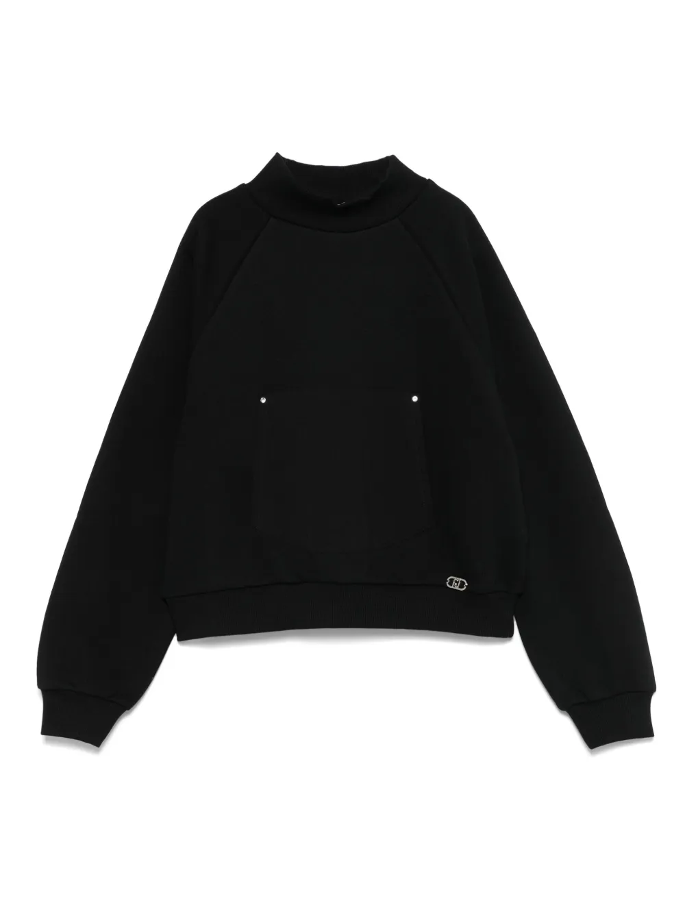 

Свитшот с логотипом-нашивкой Liu Jo Kids, черный