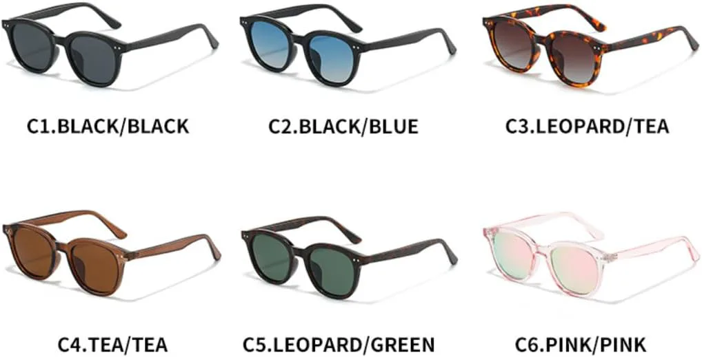 

Солнцезащитные очки с защитой UV400 | Градиентный круглый леопардовый рисунок | Для женщин и мужчин, для занятий спортом на открытом воздухе и вождения LXLHWN, Black