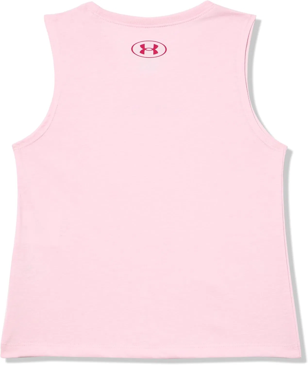 Майка Under Armour для девочек с радужным логотипом, (647) Prime Pink/Shaded Fuchsia/Ether Blue — фото 3
