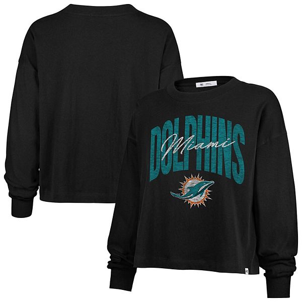 

Женская футболка с длинным рукавом '47 black Miami Dolphins Muse Sydney 47 Brand