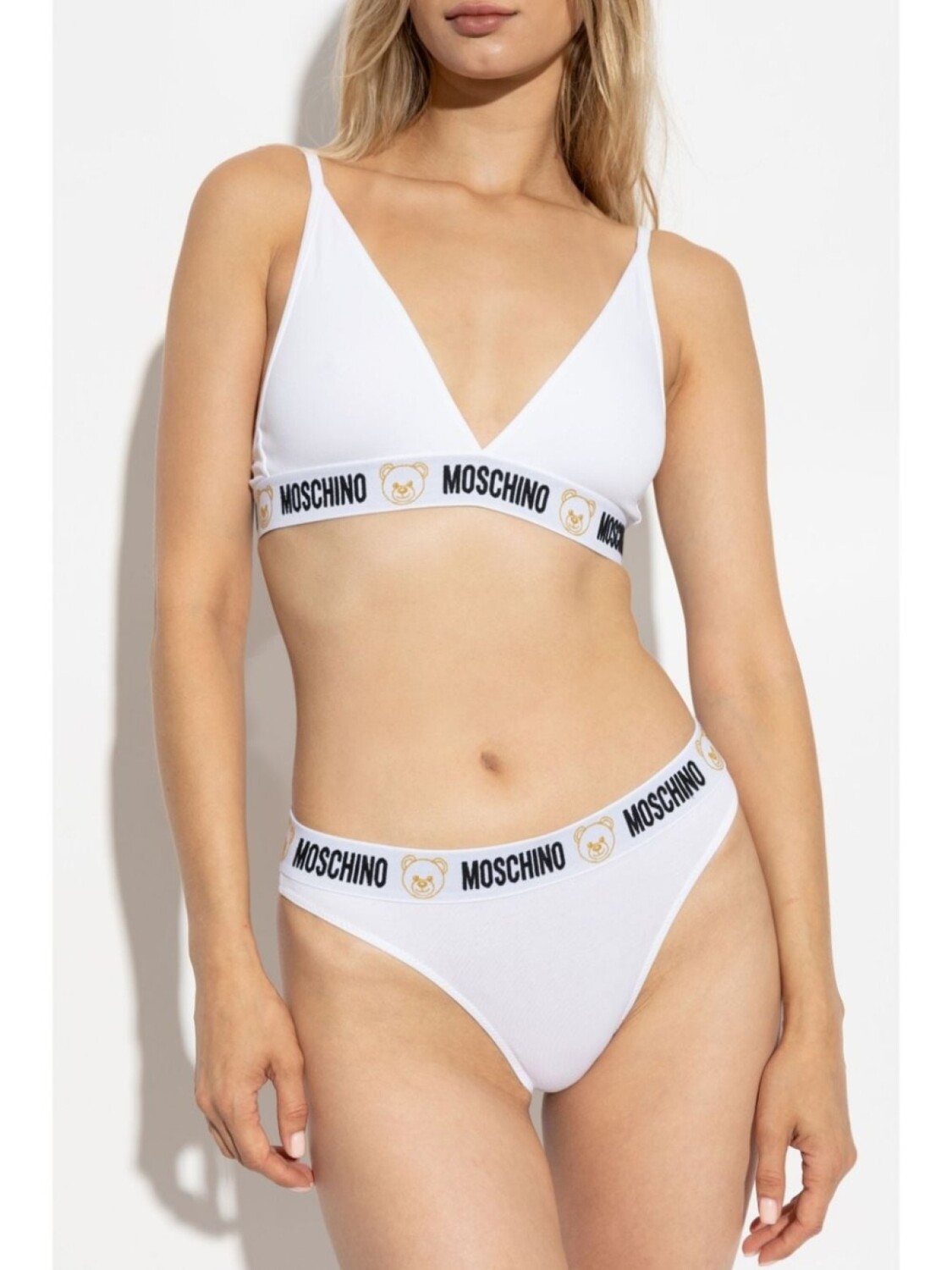 

Moschino бюстгальтер с плюшевым мишкой, белый