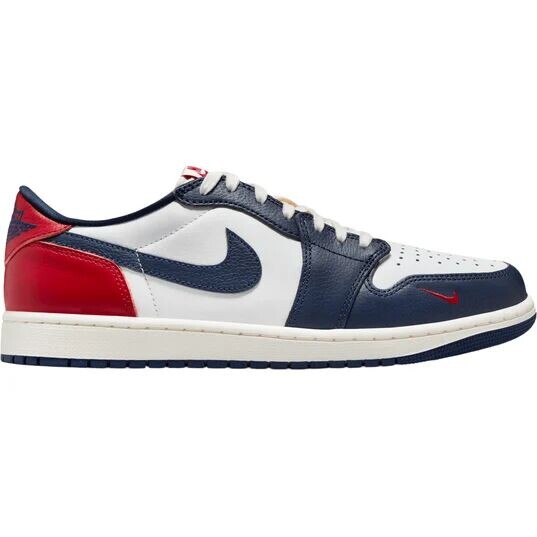 

Кроссовки Air 1 Retro OG Low Jordan, цвет Gipfel Weiß/Rot/Mitternachtsblau, Серый, Кроссовки Air 1 Retro OG Low Jordan, цвет Gipfel Weiß/Rot/Mitternachtsblau