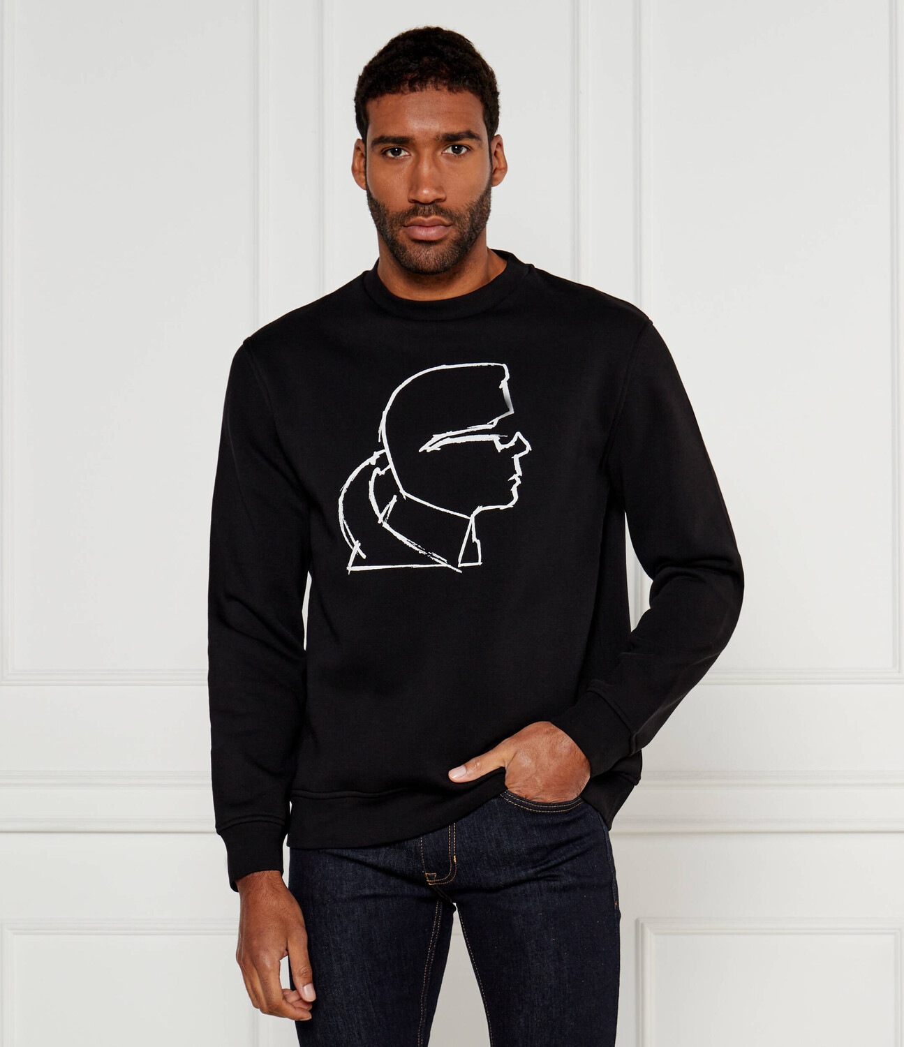 

Толстовка Karl Lagerfeld Loose fit, черный