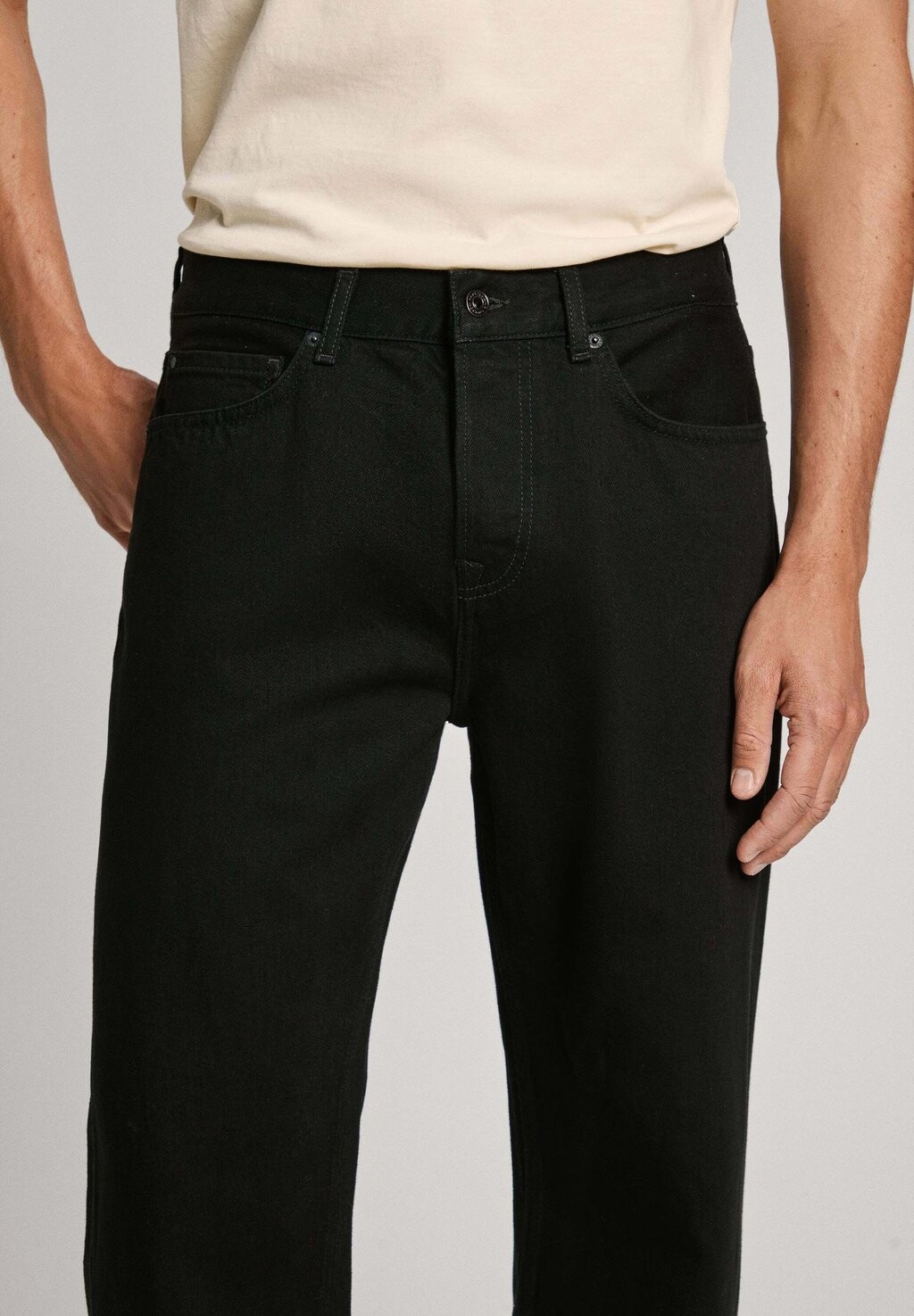 

Джинсы прямого кроя Pepe Jeans, черный деним