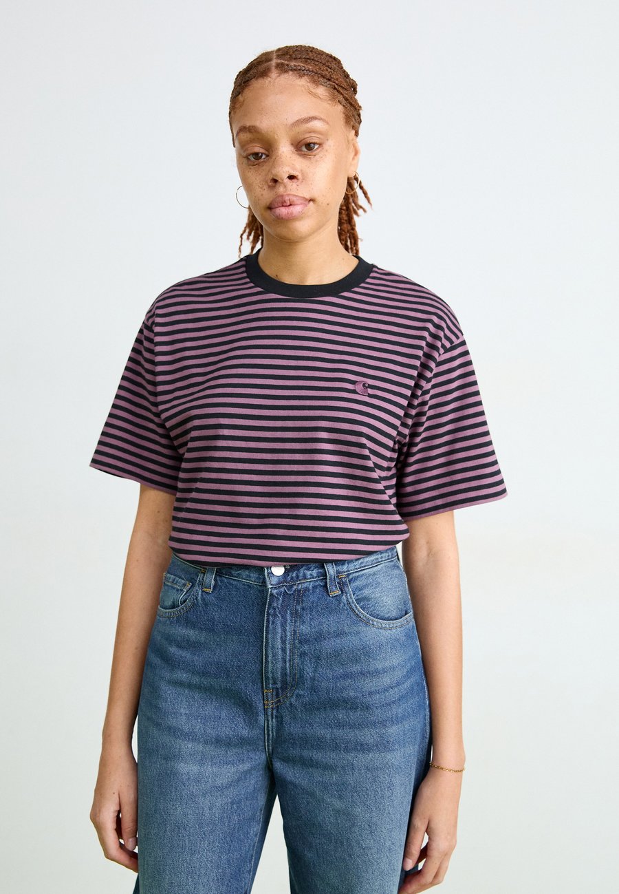 

Футболка Carhartt WIP VERNER, Black/Phlox/Black