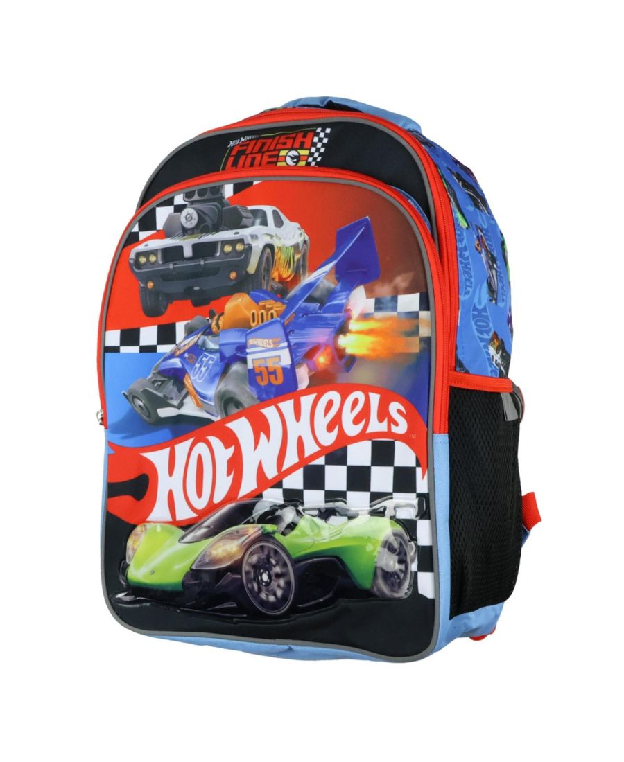 

Рюкзак Finish Line Racing Design, школьная сумка, 16 дюймов Hot Wheels, No Color