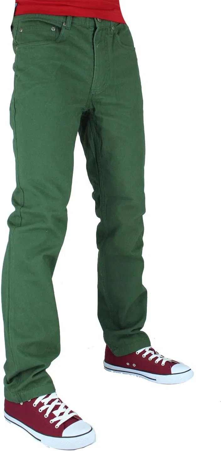 Джинсы Slim Fit Зеленый — фото 3