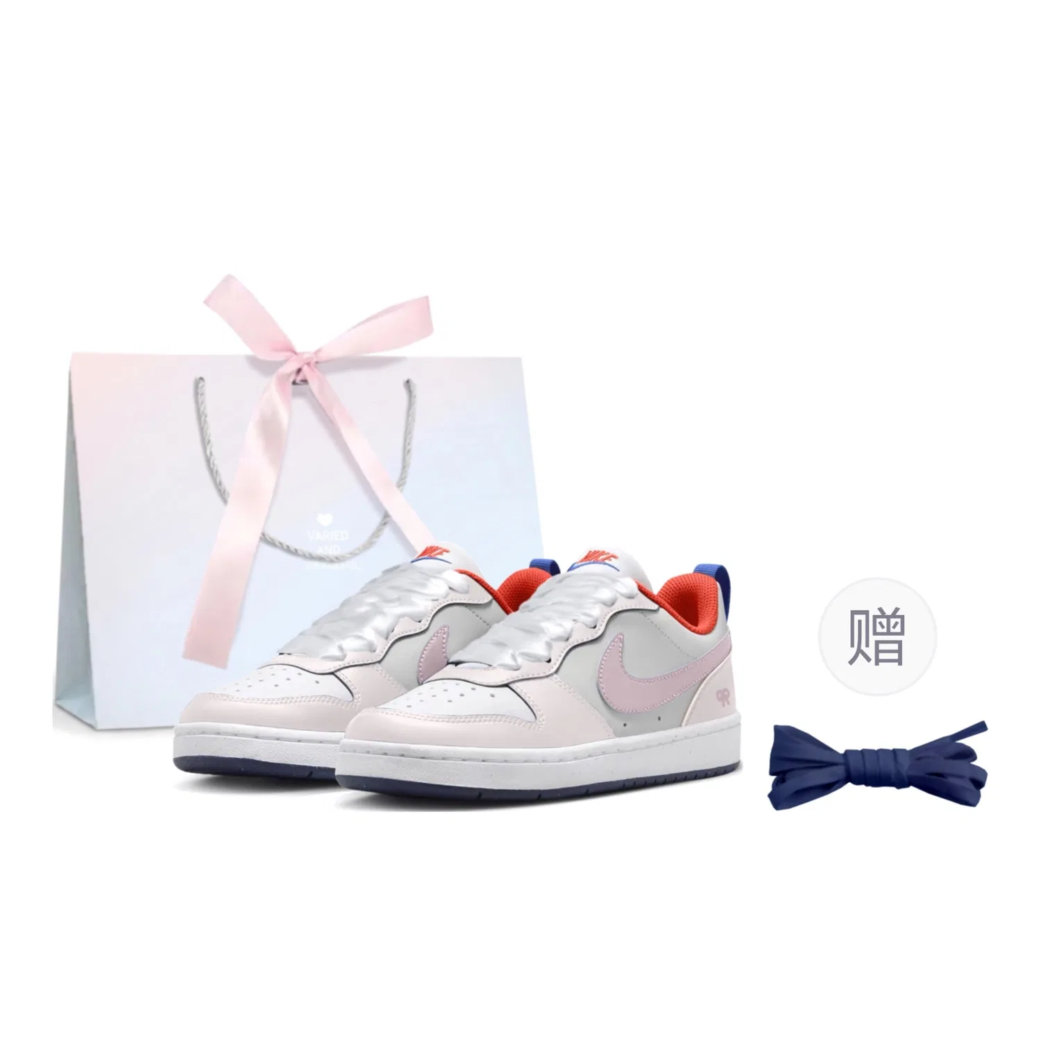 Детские кроссовки для скейтбординга Nike Court Borough Low Light Pink