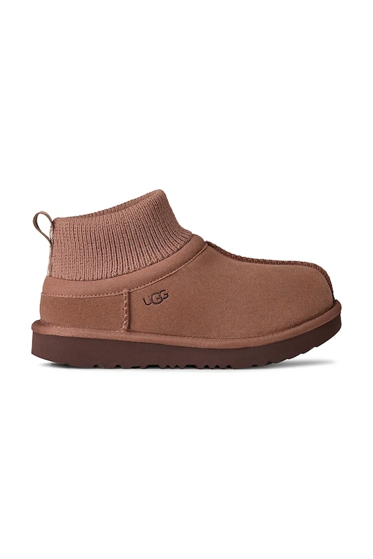 

Детские замшевые зимние ботинки KIDS' CLASSIC ULTRA STRETCH CUFF Ugg, коричневый