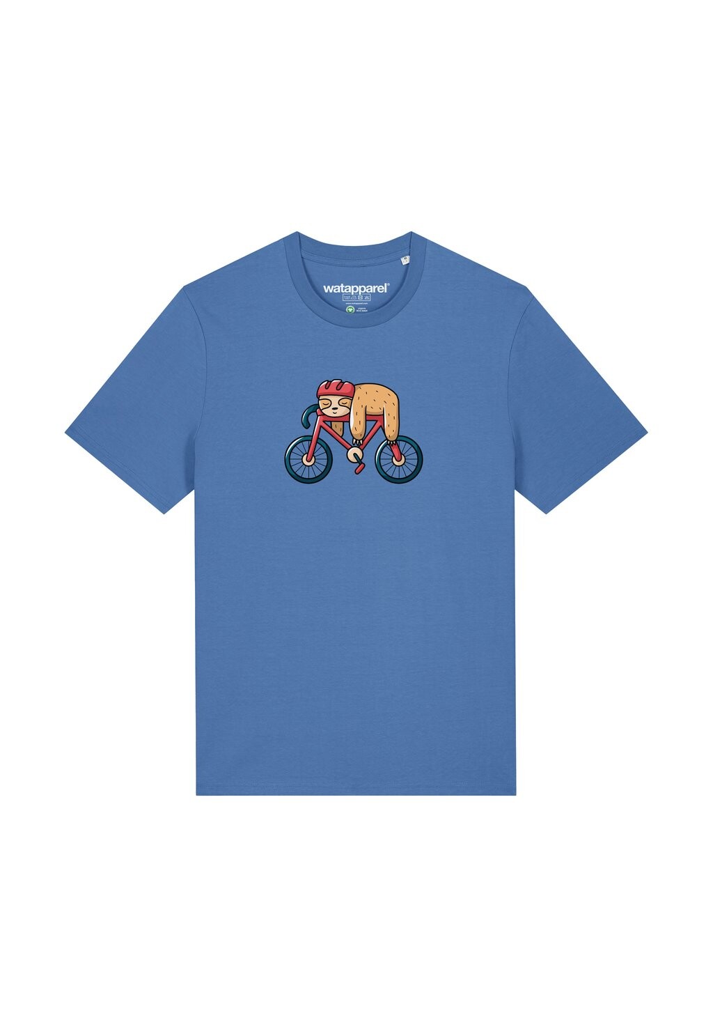 

Футболка с принтом SLOTH watapparel, светло-голубой