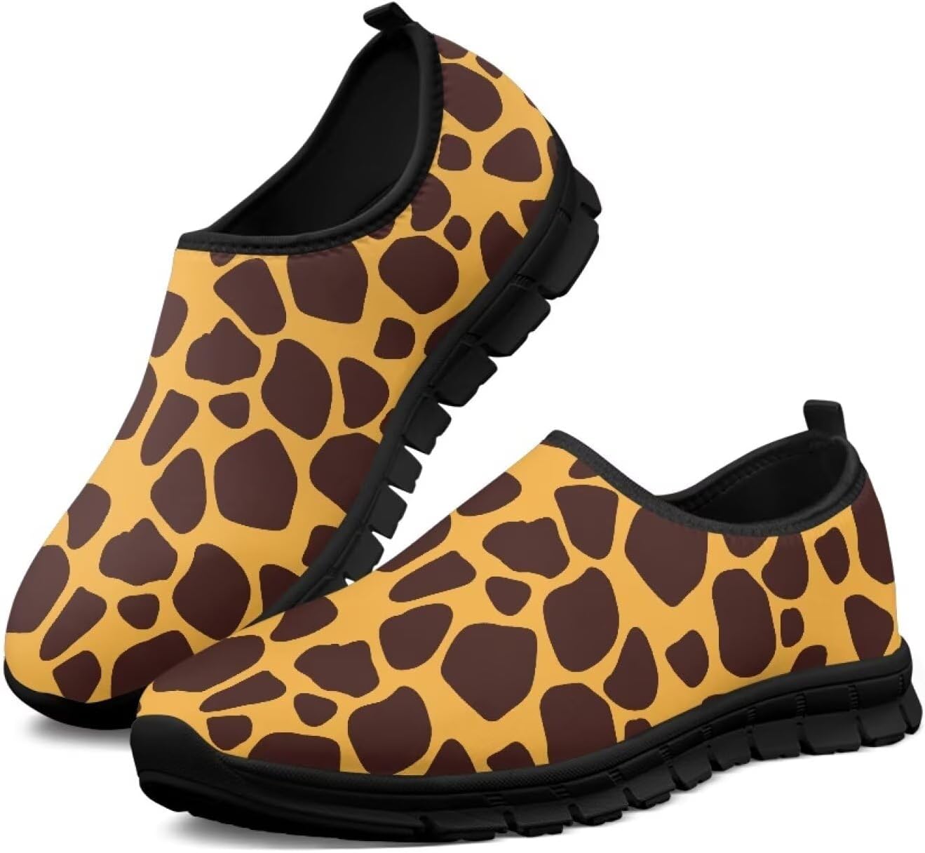 

Кроссовки для мужчин Hresuewn, модные, удобные, с нескользящей подошвой, спортивные с комфортной стелькой для тренировок и прогулок, Giraffe Pattern