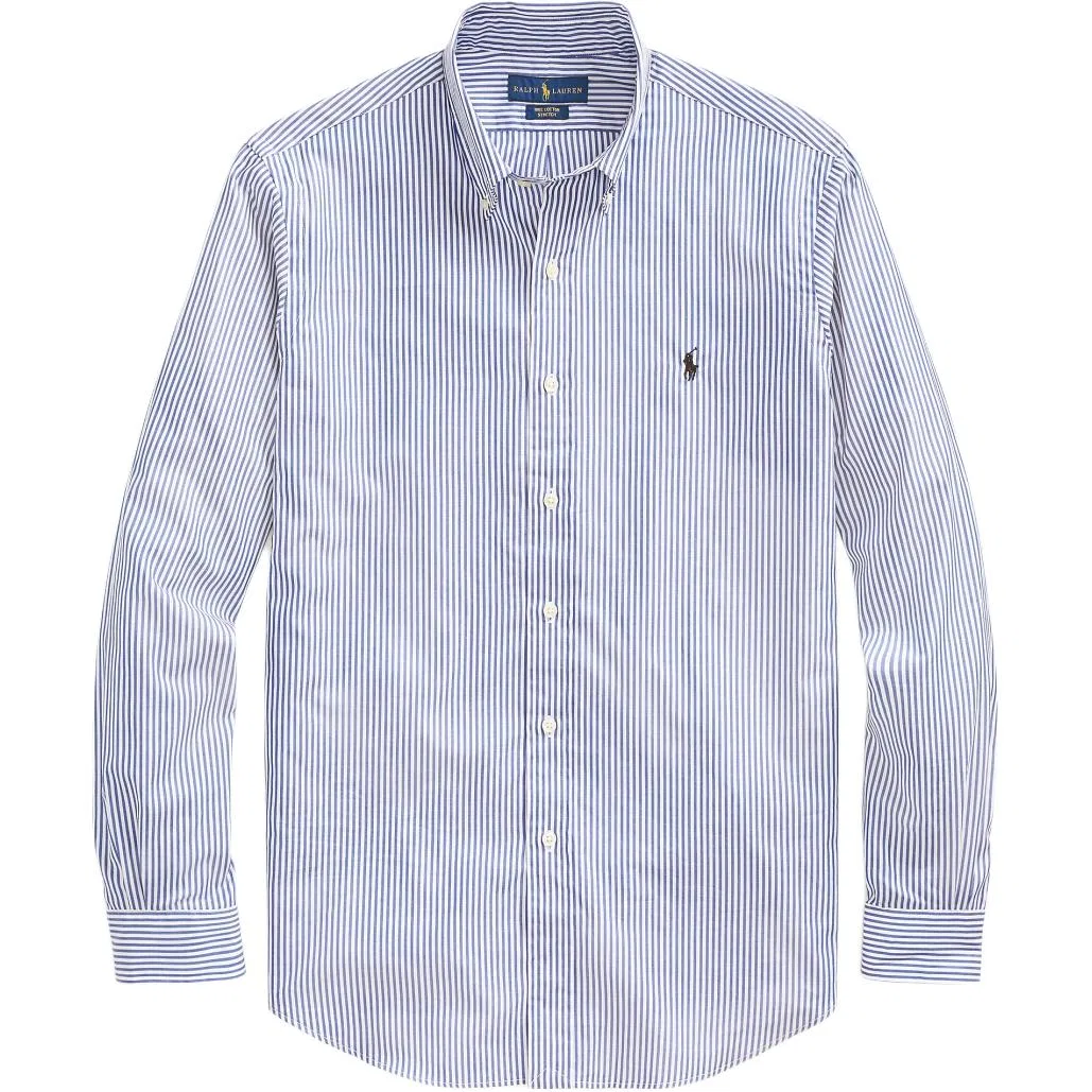Рубашка классическая с отложным воротником Polo Ralph Lauren синяя