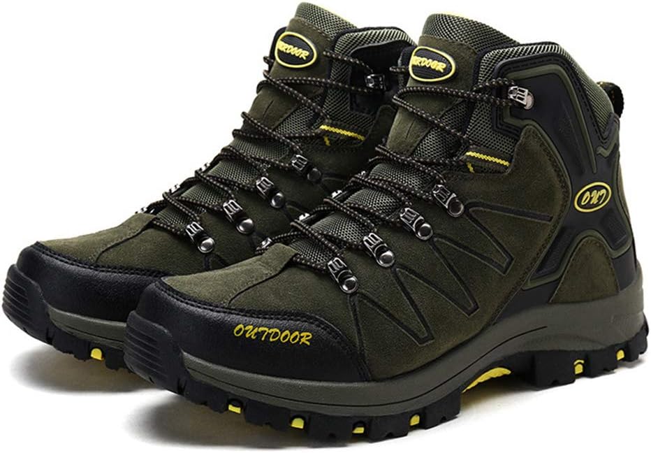 

Мужские туристические ботинки, уличная городская рабочая обувь, внедорожные боевые ботинки на высоком ходу с плюшевой подкладкой, хлопковые, зеленые, размер A-39/UK 6.5/US 7 Jlfzc