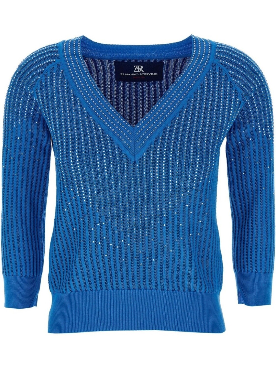 

Ermanno Scervino джемпер со стразами, синий