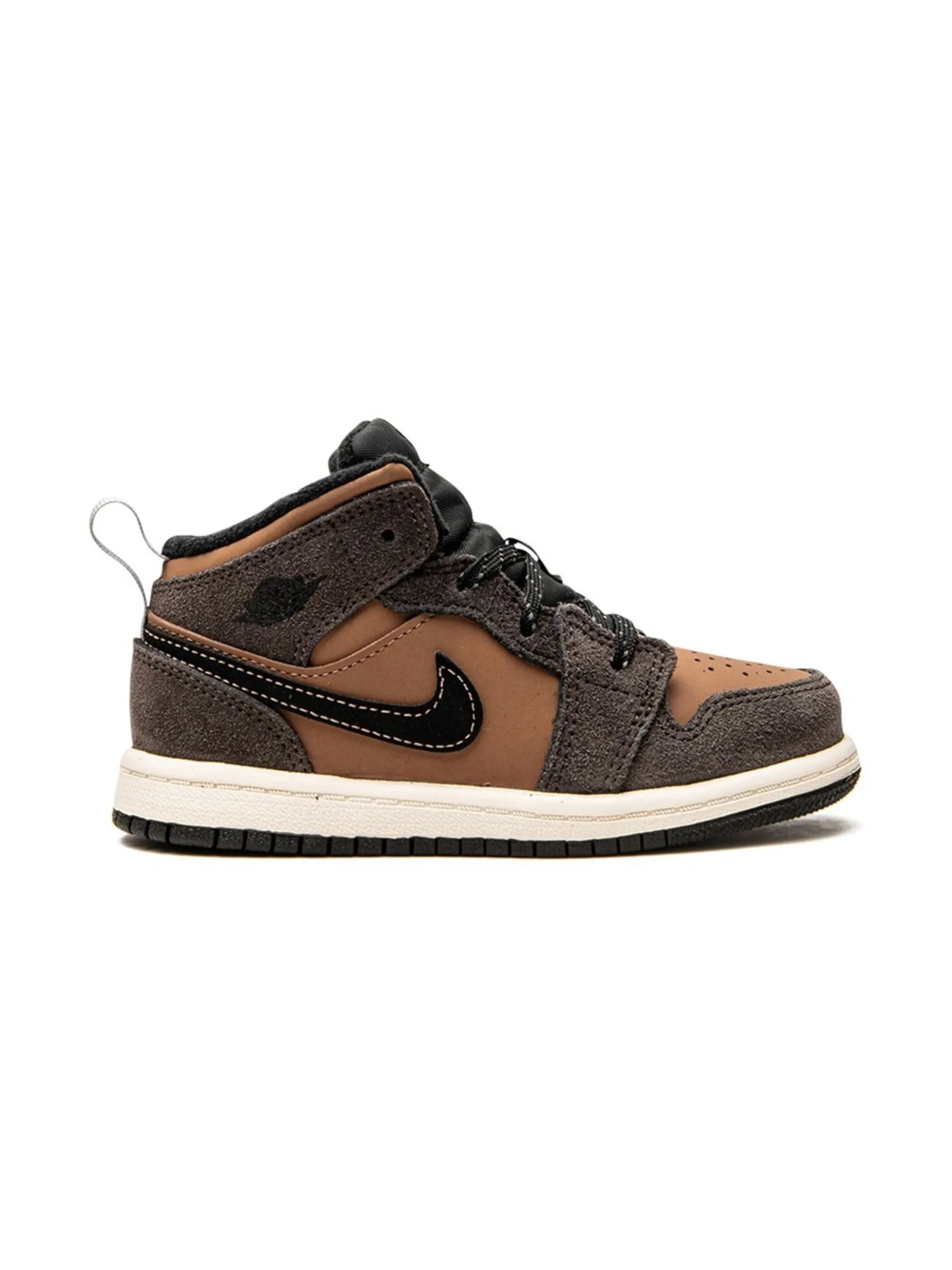 Кроссовки Jordan 1 Mid SE Jordan Kids, коричневый — фото 2