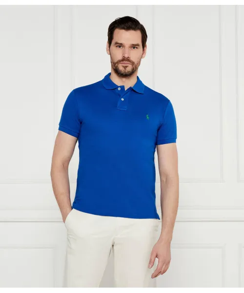 

Футболка поло Slim fit Polo Ralph Lauren, синий