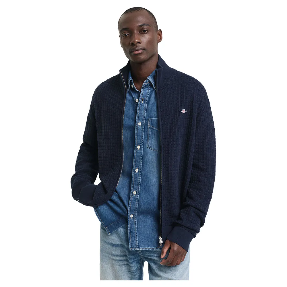 

Свитер Gant 8030215 full zip, синий