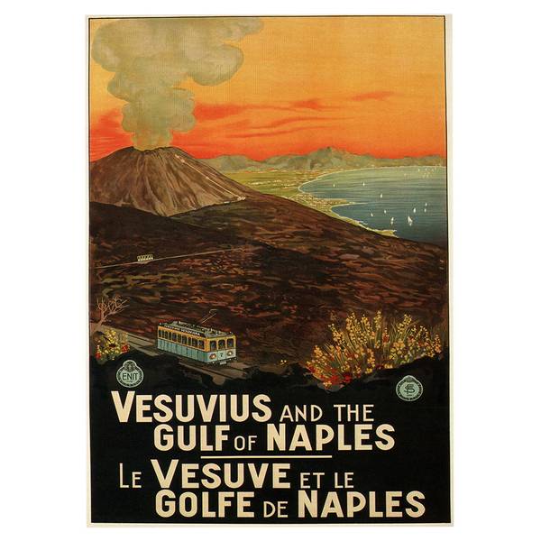 

Фреска LegendArte Il Vesuvio e il Golfo di Napoli, многоцветный