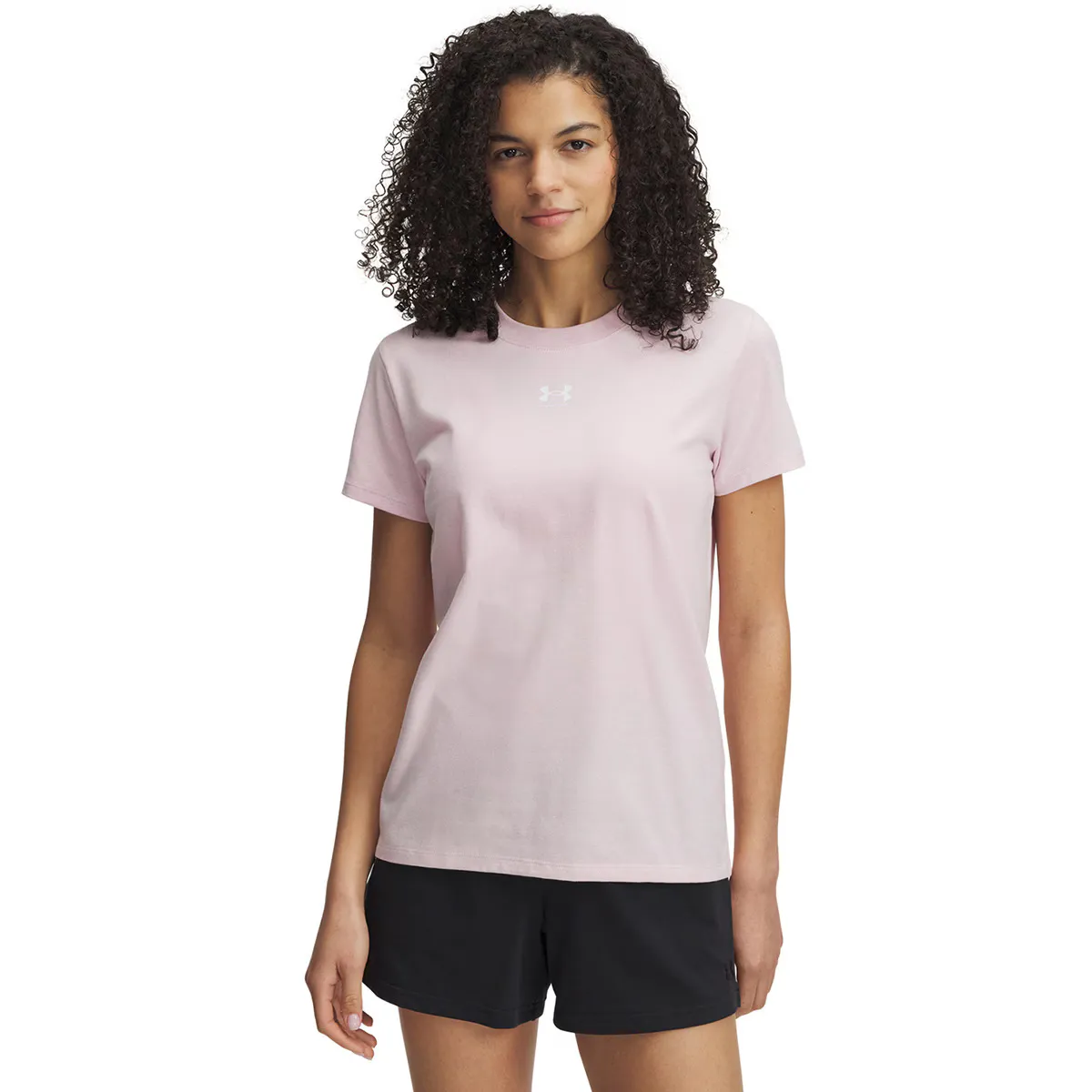 

Женская футболка UA Rival Core SS Under Armour, розовый