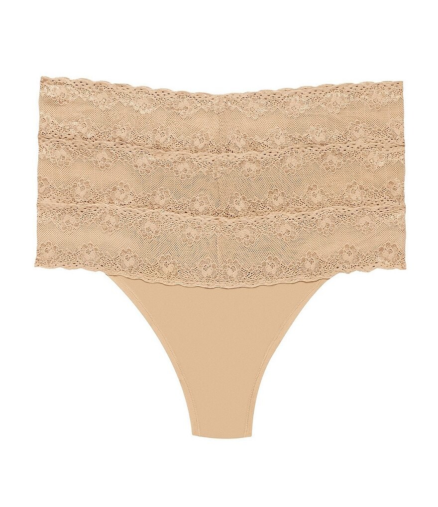 

Набор стрингов Natori Bliss Perfection с кружевной отделкой, 3 шт., коричневый