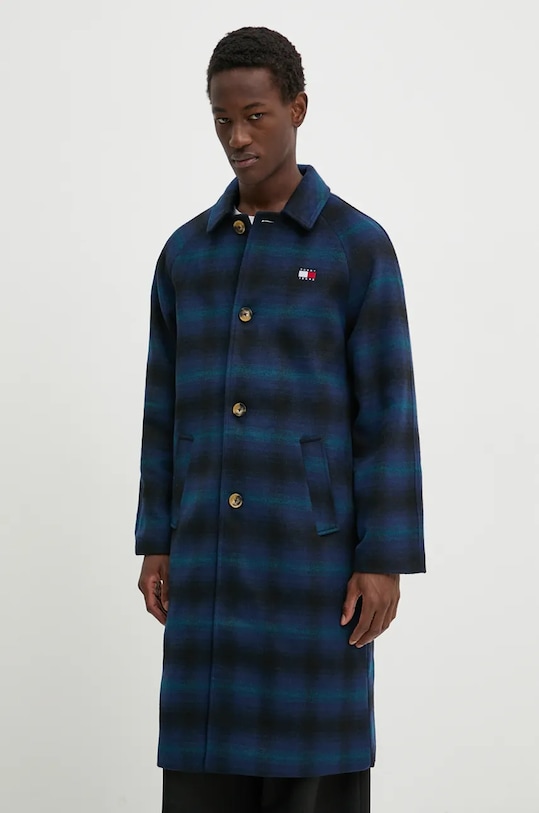 

Пальто с добавлением шерсти Tommy Jeans, мультиколор