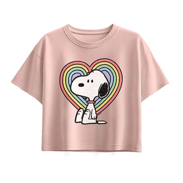 

Футболка с сердцем Peanuts Snoopy для девочек 7-16 Licensed Character, Light Pink