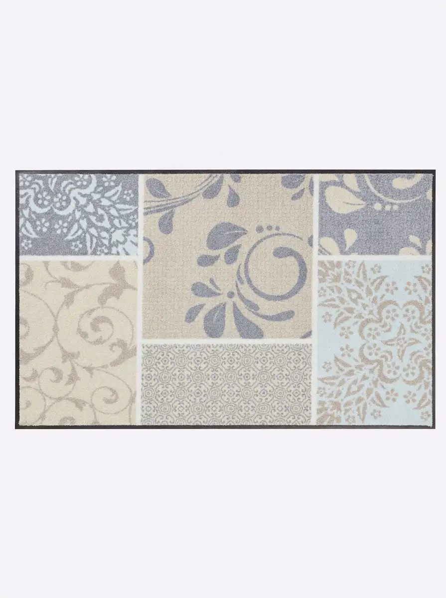 

Коврик Salonloewe, прямоугольный 50х75 см, цвет hellblau-taupe-bedruckt